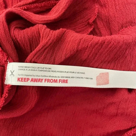 Free People Adela red orange lace boho mini dress - Picture 8 of 10